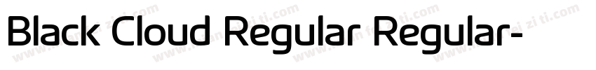 Black Cloud Regular Regular字体转换